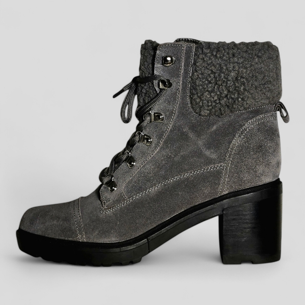 Gray Suede Ankle Boots size 8